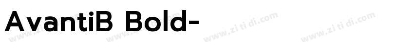 AvantiB Bold字体转换